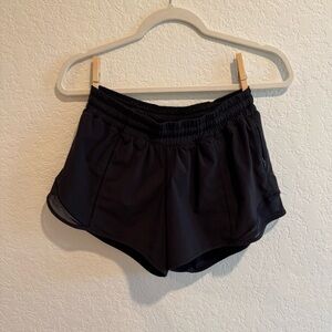 Lululemon Black hotty hot Athletic Shorts 4in